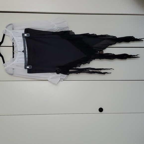 Shein's Curve MOD Black Asymmetric Hem Skirt - Picture 10 of 12